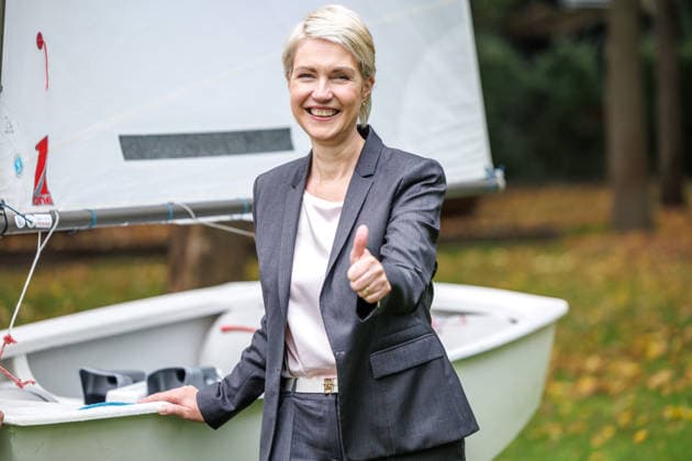 Bewerbung um Olympische und Paralympische Spiele KoelnRheinRuhr Ministerpraesident Hendrik Wuest und Ministerpraesidentin Manuela Schwesig im Rahmen der Bewerbung um Olympische und Paralympische Spiele KoelnRheinRuhr am 24.09.26 in Berlin. Berlin Berlin Deutschland Westwind