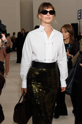 MFW - Max Mara Front Row Leighton Meester at Max Mara fashion show during Milan Women’s Fashion Week Spring Summer 2027, in Milan, Italy on September 24, 2026. Phtoo by Cinzia Camela IPA ABACAPRESS.COM Milan Italy  Copyright: xIPA ABACAx