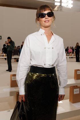 MFW - Max Mara Front Row Leighton Meester at Max Mara fashion show during Milan Women’s Fashion Week Spring Summer 2027, in Milan, Italy on September 24, 2026. Phtoo by Cinzia Camela IPA ABACAPRESS.COM Milan Italy  Copyright: xIPA ABACAx