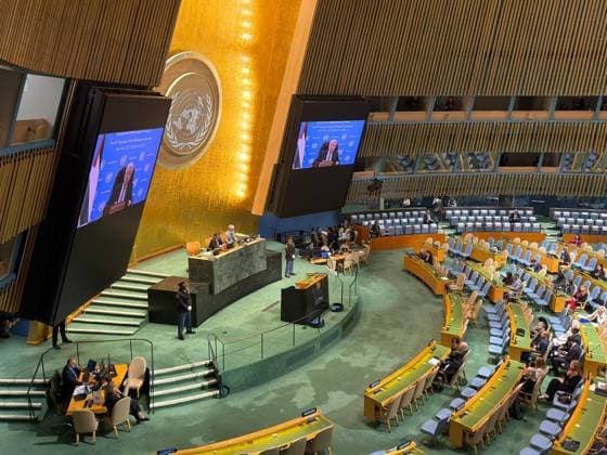 Palestinian President Abbas addresses UN General Assembly by video NEW YORK, UNITED STATES - SEPTEMBER 24: Palestinian President Mahmud Abbas addresses the 81st session of the United Nations General Assembly by video at the UN headquarters in New York, United States, on September 24, 2026. Selcuk Acar Anadolu New York United States. Editorial use only. Please get in touch for any other usage.  Copyright: x2026xAnadoluxSelcukxAcarx