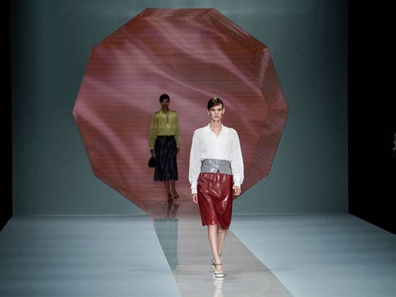 IPA88909231 - Milan, Milan Women™s Fashion Week Spring Summer 2027 - Women™s Fashion, Spring Summer 2027 - Anteprima fashion show - pictured on the runway: model  Copyright: xEmanuelexDexCarlix xEmanuelexDexCarlix IPA88909231