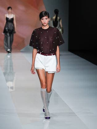 IPA88910766 - Milan, Milan Women™s Fashion Week Spring Summer 2027 - Women™s Fashion, Spring Summer 2027 - Anteprima fashion show - pictured on the runway: model  Copyright: xEmanuelexDexCarlix xEmanuelexDexCarlix IPA88910766