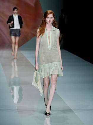 IPA88910045 - Milan, Milan Women™s Fashion Week Spring Summer 2027 - Women™s Fashion, Spring Summer 2027 - Anteprima fashion show - pictured on the runway: model  Copyright: xEmanuelexDexCarlix xEmanuelexDexCarlix IPA88910045