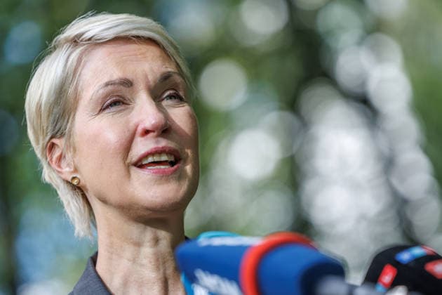 Bewerbung um Olympische und Paralympische Spiele KoelnRheinRuhr Ministerpraesident Hendrik Wuest und Ministerpraesidentin Manuela Schwesig im Rahmen der Bewerbung um Olympische und Paralympische Spiele KoelnRheinRuhr am 24.09.26 in Berlin. Berlin Berlin Deutschland Westwind