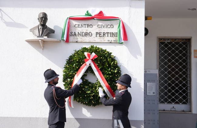 IPA88919482 - Milan, September 24, 2026: Unveiling of the mural dedicated to Sandro Pertini on Via Oglio  Copyright: xDuilioxPiaggesix xDuilioxPiaggesix IPA88919482