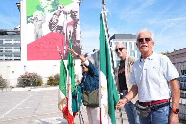 IPA88919511 - Milan, September 24, 2026: Unveiling of the mural dedicated to Sandro Pertini on Via Oglio  Copyright: xDuilioxPiaggesix xDuilioxPiaggesix IPA88919511