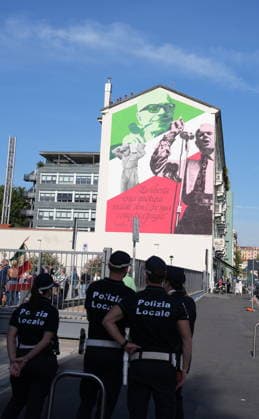 IPA88919546 - Milan, September 24, 2026: Unveiling of the mural dedicated to Sandro Pertini on Via Oglio  Copyright: xDuilioxPiaggesix xDuilioxPiaggesix IPA88919546