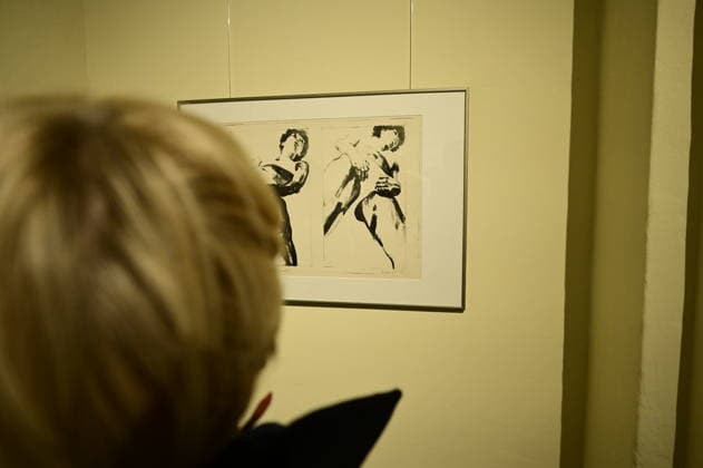 Vernissage der Kunstausstellung: Zeichnungen und Druckgrafik von Hans-Peter Menge im Graphischen Kabinett der Görlitzer Sammlungen im Barockhaus (Kulturhistorisches Museum). Görlitz, 24.09.2026 Copyright: xMatthiasxWehnertx
