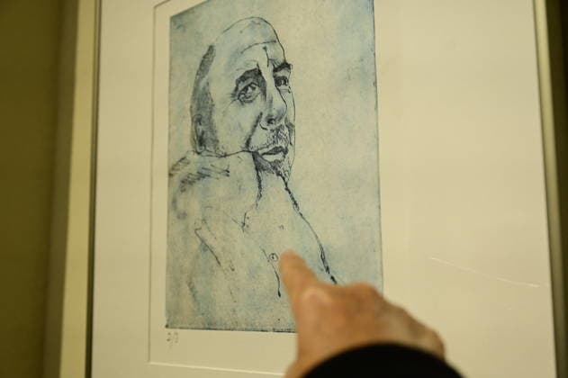 Vernissage der Kunstausstellung: Zeichnungen und Druckgrafik von Hans-Peter Menge im Graphischen Kabinett der Görlitzer Sammlungen im Barockhaus (Kulturhistorisches Museum). Görlitz, 24.09.2026 Copyright: xMatthiasxWehnertx
