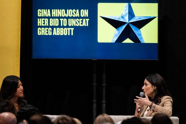 September 24, 2026 Gina Hinojosa, State Representative (D-Austin), running for Governor of Texas in 2026, speaking at The Texas Tribune Festival about her vision for Texas and what it would take to turn the state blue St. Davids Episcopal Church, Austin, Texas, CSM, Austin, United States of America  - ZUMAc04_ 1083718018st Copyright: xMarioxCantux