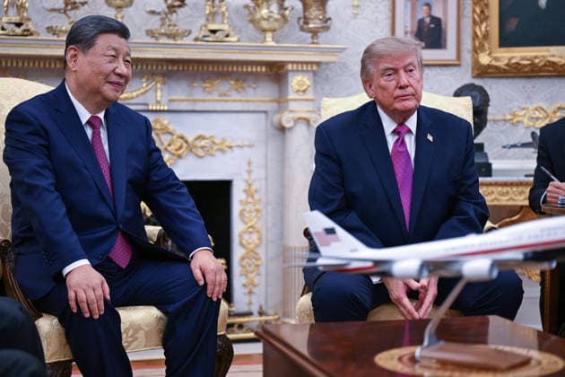 DC: Chinese President Xi Jinping State Visit United States President Donald J Trump and President Xi Jinping, of The People’s Republic of China, participate in a bilateral meeting in the Oval Office of the White House in Washington, DC, USA, on Thursday, September 24, 2026. Credit: Annabelle Gordon Pool via CNP Washington District of Columbia United States  Copyright: xPool ABACAx