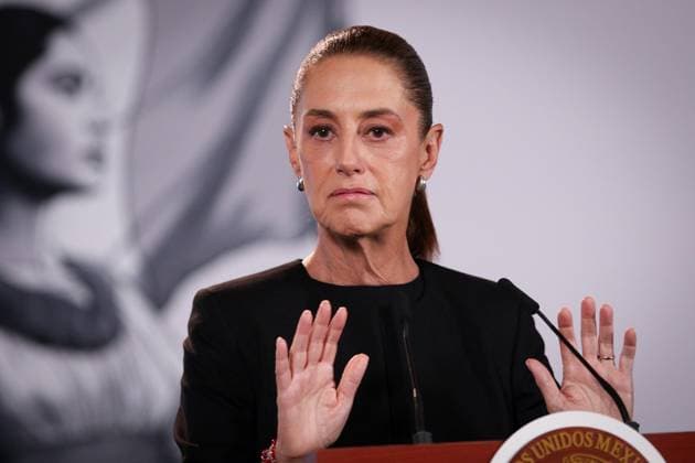 September 24, 2026: TO-45222- Ciudad de M& xe9;xico. 2026-09 -24. Claudia Sheinbaum Pardo, President of Mexico, during the daily morning press conference in the Treasury Room of the National Palace in Mexico City. Among the relevant topics discussed were Stray Kids, BTS, meeting with Lee Jae-myung and progress in simplifying procedures. Alejandro God& xcd;nez Clasos.com.mx - ZUMAcs4_ 20260924_faa_cs4_025 Copyright: xAlejandroxGod& Xed;Nezx
