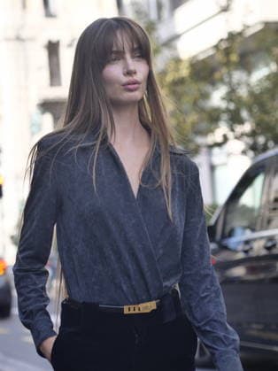 IPA88927021 - Milan, Milan Women s Fashion Week: Spring Summer 2026 2027 - Women s Fashion, Spring Summer 2026–2027, Alberta Ferretti fashion show—Pictured: Mara Lafontan  Copyright: xLucaxPontix xLucaPonti IpaAgencyx IPA88927021