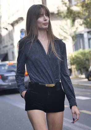 IPA88926999 - Milan, Milan Women s Fashion Week: Spring Summer 2026 2027 - Women s Fashion, Spring Summer 2026–2027 - Alberta Ferretti fashion show - Pictured: Mara Lafontan  Copyright: xLucaxPontix xLucaPonti IpaAgencyx IPA88926999