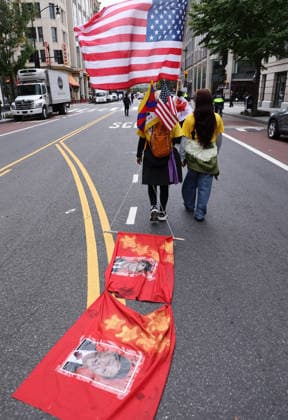 September 24, 2026, Washington, District Of Columbia, USA: Demonstrators from the Free Tibet movement protest against Chinese President Xi Jinping s state visit in Washington, DC, as they march toward the US Capitol on September 24, 2026. President Xi is on a State visit to the United States from September 23 to 25. Washington USA - ZUMAs337 20260924_znp_s337_009 Copyright: xGentxShkullakux