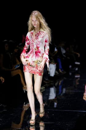 MFW Spring Summer 2027 Roberto Cavalli Runway MP MILAN, ITALY - SEPTEMBER 24: a model walks the catwalk of Roberto Cavalli fashion show catwalk during the Milan Fashion Week - Womenswear Spring Summer 2027 on September 24, 2026 in Milan, Italy. Photo by Marco Piovanotto Abacapress.com Milan Italy  Copyright: xPiovanottoxMarco ABACAx