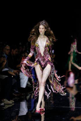 MFW Spring Summer 2027 Roberto Cavalli Runway MP MILAN, ITALY - SEPTEMBER 24: a model walks the catwalk of Roberto Cavalli fashion show catwalk during the Milan Fashion Week - Womenswear Spring Summer 2027 on September 24, 2026 in Milan, Italy. Photo by Marco Piovanotto Abacapress.com Milan Italy  Copyright: xPiovanottoxMarco ABACAx