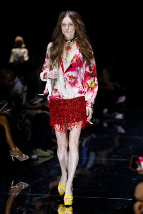 MFW Spring Summer 2027 Roberto Cavalli Runway MP MILAN, ITALY - SEPTEMBER 24: a model walks the catwalk of Roberto Cavalli fashion show catwalk during the Milan Fashion Week - Womenswear Spring Summer 2027 on September 24, 2026 in Milan, Italy. Photo by Marco Piovanotto Abacapress.com Milan Italy  Copyright: xPiovanottoxMarco ABACAx