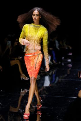 MFW Spring Summer 2027 Roberto Cavalli Runway MP MILAN, ITALY - SEPTEMBER 24: a model walks the catwalk of Roberto Cavalli fashion show catwalk during the Milan Fashion Week - Womenswear Spring Summer 2027 on September 24, 2026 in Milan, Italy. Photo by Marco Piovanotto Abacapress.com Milan Italy  Copyright: xPiovanottoxMarco ABACAx