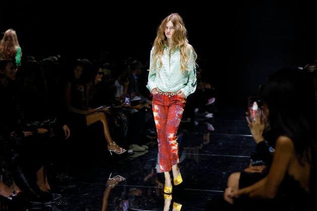 MFW Spring Summer 2027 Roberto Cavalli Runway MP MILAN, ITALY - SEPTEMBER 24: a model walks the catwalk of Roberto Cavalli fashion show catwalk during the Milan Fashion Week - Womenswear Spring Summer 2027 on September 24, 2026 in Milan, Italy. Photo by Marco Piovanotto Abacapress.com Milan Italy  Copyright: xPiovanottoxMarco ABACAx