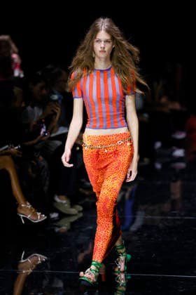 MFW Spring Summer 2027 Roberto Cavalli Runway MP MILAN, ITALY - SEPTEMBER 24: a model walks the catwalk of Roberto Cavalli fashion show catwalk during the Milan Fashion Week - Womenswear Spring Summer 2027 on September 24, 2026 in Milan, Italy. Photo by Marco Piovanotto Abacapress.com Milan Italy  Copyright: xPiovanottoxMarco ABACAx