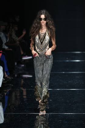 IPA88928658 - Milan, Milan Women™s Fashion Week Spring Summer 2027 - Women™s Fashion, Spring Summer 2027 - Cavalli fashion show - runway In the photo: Model  Copyright: xRiccardoxGIordanox xRiccardoxGiordano IPAx IPA88928658