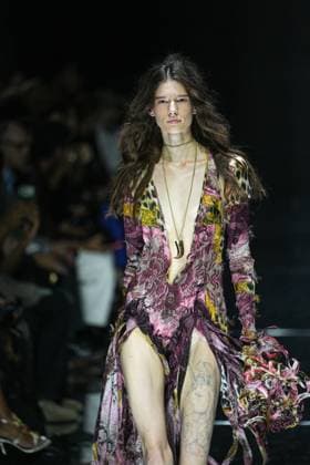 IPA88928743 - Milan, Milan Women™s Fashion Week Spring Summer 2027 - Women™s Fashion, Spring Summer 2027 - Cavalli fashion show - runway in the photo: Model  Copyright: xRiccardoxGIordanox xRiccardoxGiordano IPAx IPA88928743