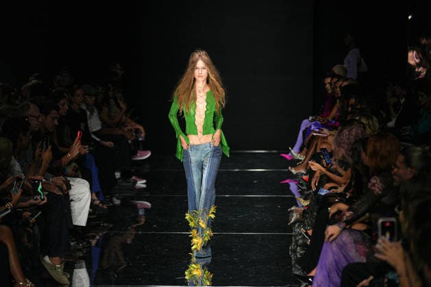IPA88928777 - Milan, Milan Women™s Fashion Week Spring Summer 2027 - Women™s Fashion, Spring Summer 2027 - Cavalli fashion show - runway In the photo: Model  Copyright: xRiccardoxGIordanox xRiccardoxGiordano IPAx IPA88928777