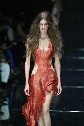 IPA88928816 - Milan, Milan Women™s Fashion Week Spring Summer 2027 - Women™s Fashion, Spring Summer 2027 - Cavalli fashion show - runway in the photo: Model  Copyright: xRiccardoxGIordanox xRiccardoxGiordano IPAx IPA88928816