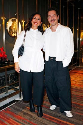Tülin Sezgin und Nico Stank bei der Präsentation des Buches Wann ist ein Mann ein Mann?! von Riccardo Simonetti im The Ritz-Carlton Hotel. Berlin, 24.09.2026