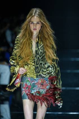 IPA88928595 - Milan, Milan Women™s Fashion Week Spring Summer 2027 - Women™s Fashion, Spring Summer 2027 - Cavalli fashion show - runway In the photo: Model  Copyright: xRiccardoxGIordanox xRiccardoxGiordano IPAx IPA88928595