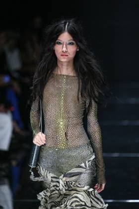 IPA88928750 - Milan, Milan Women™s Fashion Week Spring Summer 2027 - Women™s Fashion, Spring Summer 2027 - Cavalli fashion show - runway In the photo: Model  Copyright: xRiccardoxGIordanox xRiccardoxGiordano IPAx IPA88928750