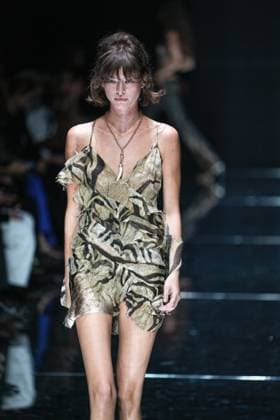 IPA88928672 - Milan, Milan Women™s Fashion Week Spring Summer 2027 - Women™s Fashion, Spring Summer 2027 - Cavalli fashion show - runway in the photo: Model  Copyright: xRiccardoxGIordanox xRiccardoxGiordano IPAx IPA88928672