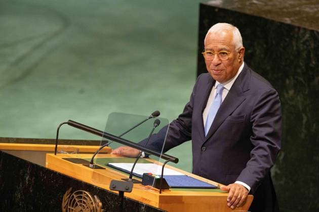 September 24, 2026, New York City, USA: President of the European Council AntoÂ³nio Costa addresses the General Debate of the 81st session of the United Nations General Assembly at the UN Headquarters in New York City New York City USA  - ZUMAl194 20260924_zip_l194_016 Copyright: xMarekxLadzinskix
