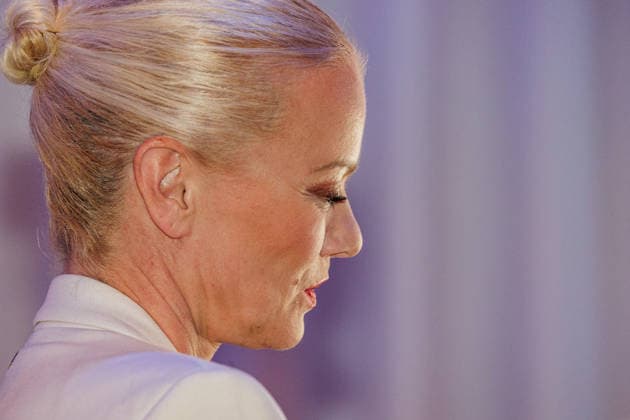 24.09.2026. Düsseldorf. Franziska Knuppe auf dem Blue Carpet zum Launch des neuen Guerlain L™Heure Bleue Eau de Parfum im Düsseldorfer Lofthouse. Düsseldorf Lofthouse, Reisholzer Werftstraße Nordrhein-Westfalen Deutschland