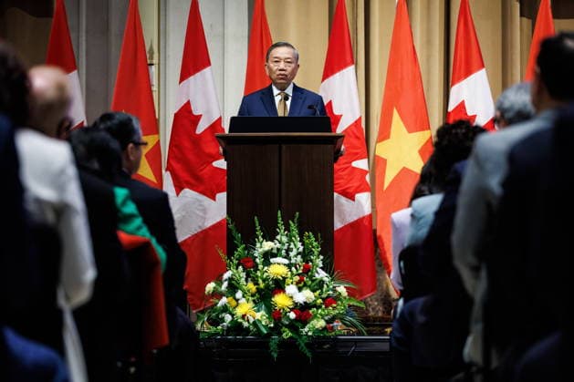 September 24, 2026, Ottawa, On, Canada: Vietnamese General Secretary and President To Lam delivers a speech in the Parliamentary Precinct in Ottawa, on Thursday, Sept. 24, 2026. Ottawa Canada  - ZUMAc35_ 20260924_zaf_c35_098 Copyright: xKeitoxNewmanx