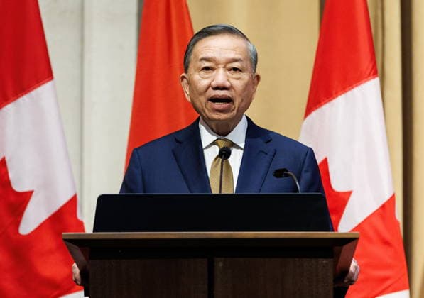 September 24, 2026, Ottawa, On, Canada: Vietnamese General Secretary and President To Lam delivers a speech in the Parliamentary Precinct in Ottawa, on Thursday, Sept. 24, 2026. Ottawa Canada  - ZUMAc35_ 20260924_zaf_c35_096 Copyright: xKeitoxNewmanx