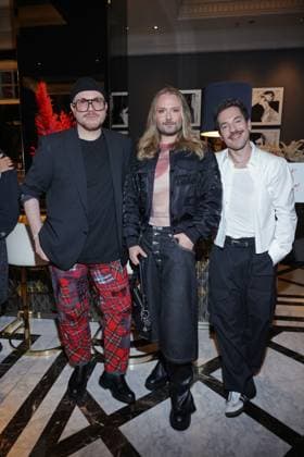 Riccardo Simonetti Buchvorstellung Bambi Mercury, Jack Strify, Nico Stank ?Riccardo Simonetti stellt sein fünftes Buch: ãWann ist ein Mann ein Mann?!Ò, The Ritz-Carlton, Berlin, Datum: 24.09.2026 Copyright: xEventpress Kratschx