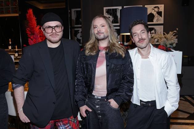 Riccardo Simonetti Buchvorstellung Bambi Mercury, Jack Strify, Nico Stank ?Riccardo Simonetti stellt sein fünftes Buch: ãWann ist ein Mann ein Mann?!Ò, The Ritz-Carlton, Berlin, Datum: 24.09.2026 Copyright: xEventpress Kratschx