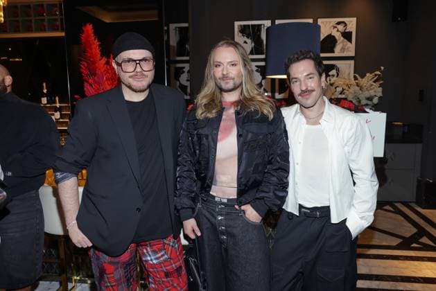Riccardo Simonetti Buchvorstellung Bambi Mercury, Jack Strify, Nico Stank ?Riccardo Simonetti stellt sein fünftes Buch: ãWann ist ein Mann ein Mann?!Ò, The Ritz-Carlton, Berlin, Datum: 24.09.2026 Copyright: xEventpress Kratschx