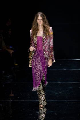 Roberto Cavalli fashion show during the Milan Fashion Week - Womenswear Spring Summer 2027 in Milan, Italy, on 24 September 2026. A model walks the runway at Roberto Cavalli fashion show during the Milan Fashion Week - Womenswear Spring Summer 2027 in Milan, Italy, on 24 September 2026., Credit:Stefano Costantino TTL Stefano Costantino Avalon Italy, Milan  Copyright: xStefanoxCostantinoxTTLx xStefanoxCostantinox xAvalonx 1137944275