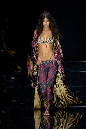 Roberto Cavalli fashion show during the Milan Fashion Week - Womenswear Spring Summer 2027 in Milan, Italy, on 24 September 2026. A model walks the runway at Roberto Cavalli fashion show during the Milan Fashion Week - Womenswear Spring Summer 2027 in Milan, Italy, on 24 September 2026., Credit:Stefano Costantino TTL Stefano Costantino Avalon Italy, Milan  Copyright: xStefanoxCostantinoxTTLx xStefanoxCostantinox xAvalonx 1137944297