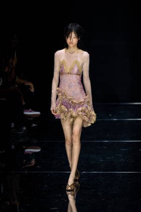 Roberto Cavalli fashion show during the Milan Fashion Week - Womenswear Spring Summer 2027 in Milan, Italy, on 24 September 2026. A model walks the runway at Roberto Cavalli fashion show during the Milan Fashion Week - Womenswear Spring Summer 2027 in Milan, Italy, on 24 September 2026., Credit:Stefano Costantino TTL Stefano Costantino Avalon Italy, Milan  Copyright: xStefanoxCostantinoxTTLx xStefanoxCostantinox xAvalonx 1137944330