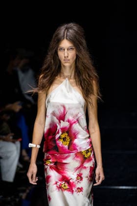 Roberto Cavalli fashion show during the Milan Fashion Week - Womenswear Spring Summer 2027 in Milan, Italy, on 24 September 2026. A model walks the runway at Roberto Cavalli fashion show during the Milan Fashion Week - Womenswear Spring Summer 2027 in Milan, Italy, on 24 September 2026., Credit:Stefano Costantino TTL Stefano Costantino Avalon Italy, Milan  Copyright: xStefanoxCostantinoxTTLx xStefanoxCostantinox xAvalonx 1137944506