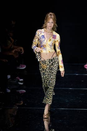Roberto Cavalli fashion show during the Milan Fashion Week - Womenswear Spring Summer 2027 in Milan, Italy, on 24 September 2026. A model walks the runway at Roberto Cavalli fashion show during the Milan Fashion Week - Womenswear Spring Summer 2027 in Milan, Italy, on 24 September 2026., Credit:Stefano Costantino TTL Stefano Costantino Avalon Italy, Milan  Copyright: xStefanoxCostantinoxTTLx xStefanoxCostantinox xAvalonx 1137944519