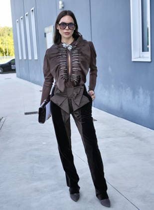 IPA88933040 - Milan, Milan Women s Fashion Week: Spring Summer 2026–2027 — Women s Fashion, Spring Summer 2026–2027 — Genny Fashion Show — Pictured: Guest  Copyright: xLucaxPontix xLucaPonti IpaAgencyx IPA88933040