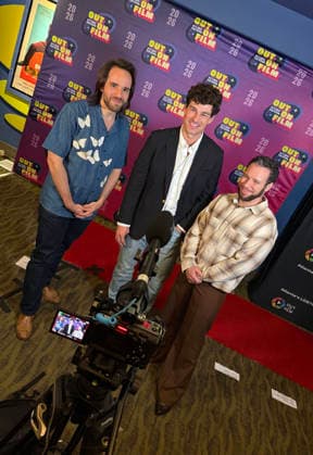 September 24, 2026, Atlanta, Georgia, USA: Gary Jaffe, Robin De Jesus, Jared Reinfeldt promoting their film Before I Do at Out On Film, Opening Night, Landmark s Midtown Art Cinema, Atlanta, Georgia. September 24, 2026 Atlanta USA - ZUMAs380 20260924_zep_s380_007 Copyright: xDerekxStormx