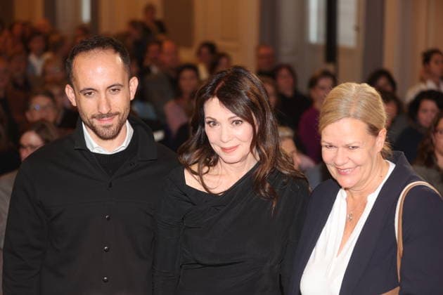 Igor Levit, Iris Berben und Nancy Faeser bei der Verleihung des Deutschen Kulturpolitikpreises 2026 an Iris Berben in der Staatsbibliothek zu Berlin. Berlin, 24.09.2026 Copyright: xAgenturxMatthiasxWehnertx xM.xGränzdörferx