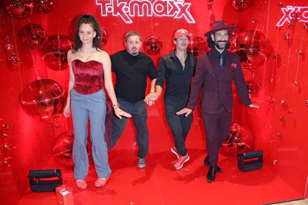 Betty Taube, Gustav Schäfer, Joel Mattli, Massimo Sinato beim CODE RED BY TK MAXX STORE RE-OPENING am Alexanderplatz in Berlin am 24.09.2026