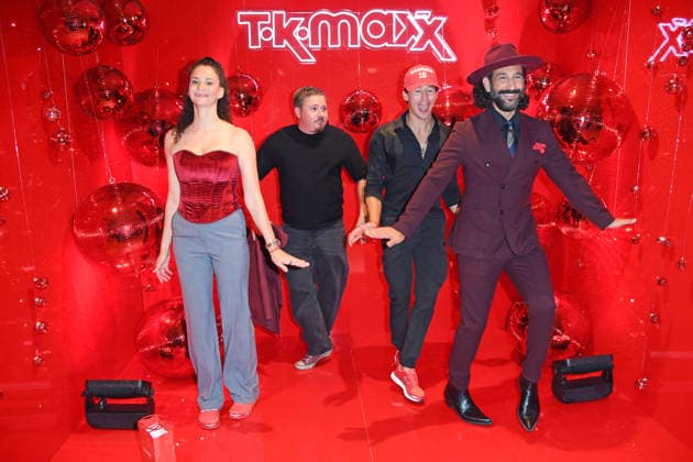 Betty Taube, Gustav Schäfer, Joel Mattli, Massimo Sinato beim CODE RED BY TK MAXX STORE RE-OPENING am Alexanderplatz in Berlin am 24.09.2026